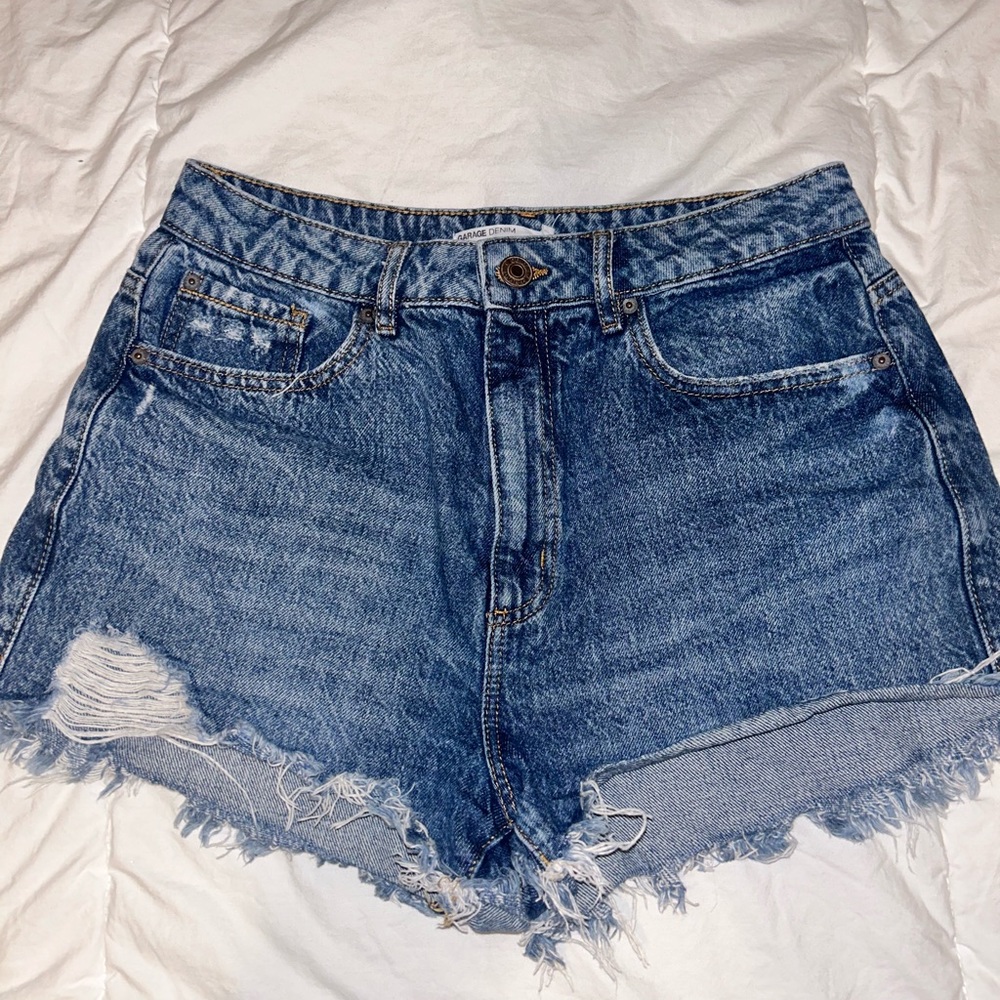 Garage denim shorts